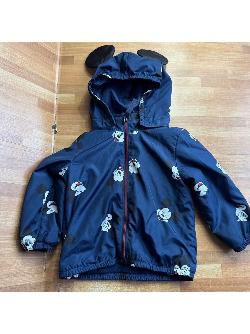 H&M Disney Mickey Mouse fleece-lined windbreaker, 9-12 months